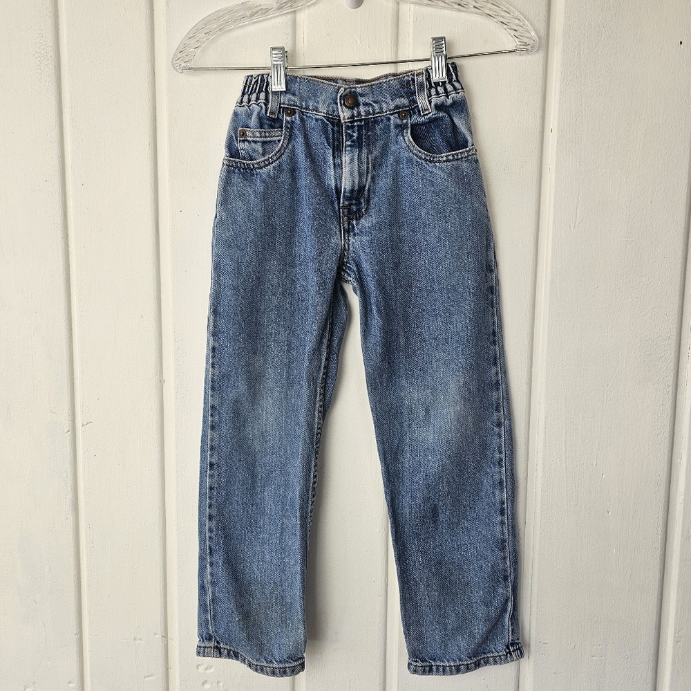 Vintage 566 Loose Fit Levis Orange Tab Size 7x Boys